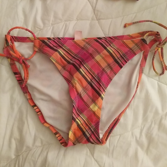 Victoria's Secret Madras Plaid Pink Bikini - Picture 2 of 6